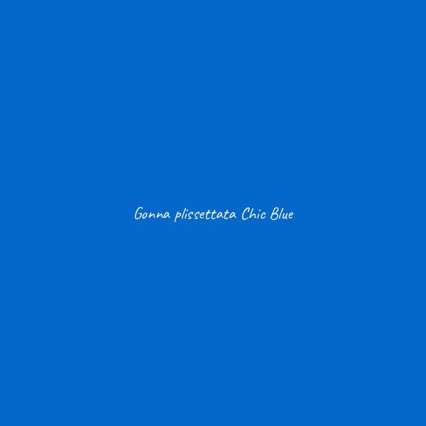 Gonna plissettata Chic - immagine 4
